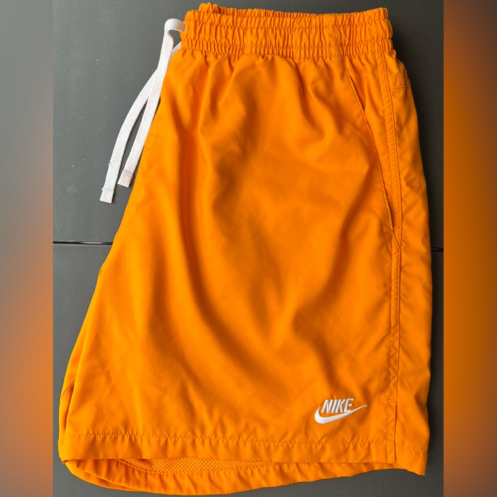 Mens Orange Nike Shorts